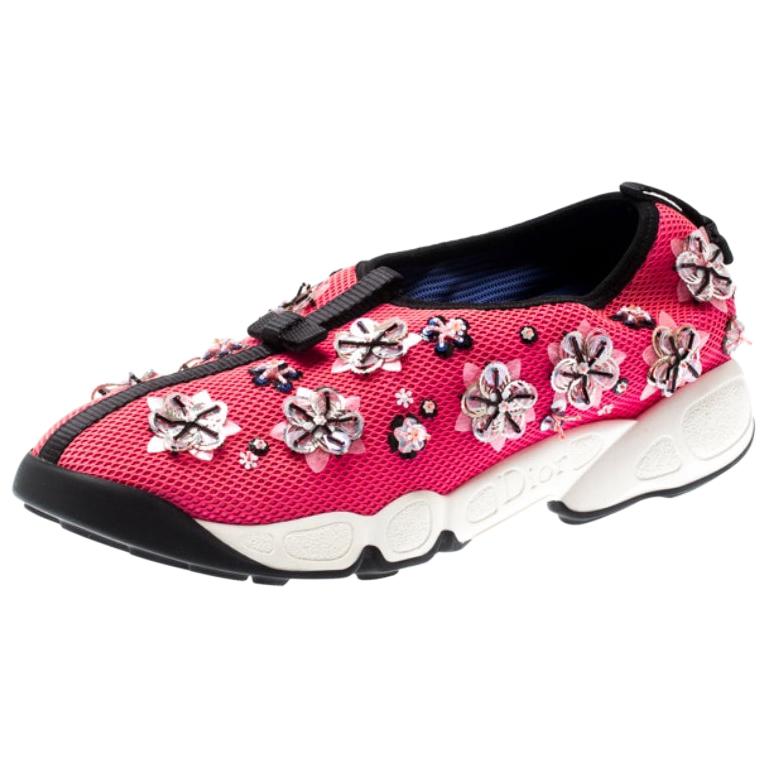 dior floral sneakers