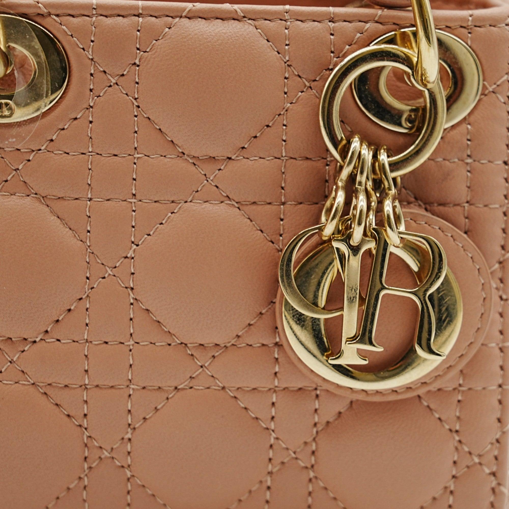 Dior Pink Micro Lady Dior Shoulder Bag - '20s For Sale 1
