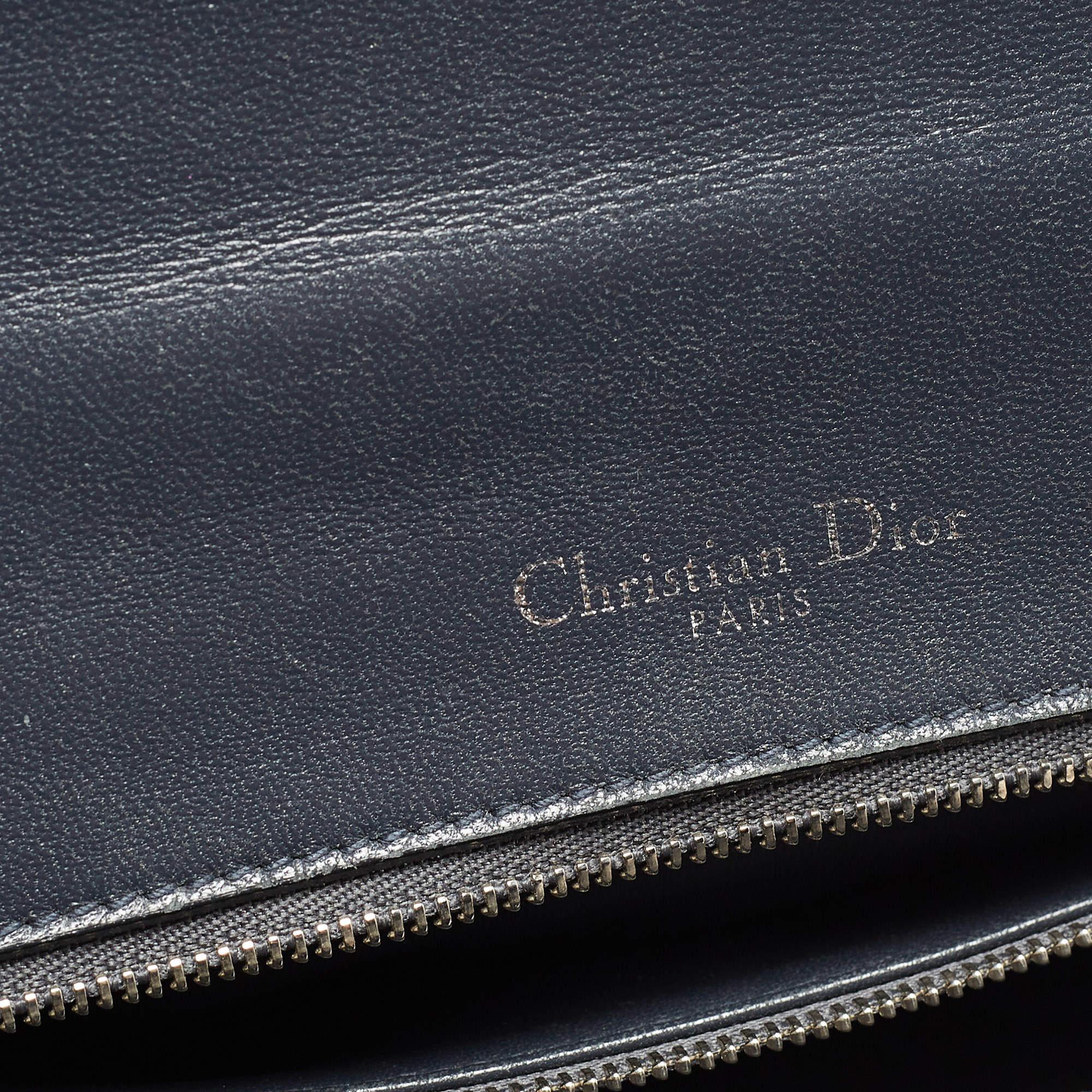 Dior Pink Microcannage Patent and Leather Medium Diorama Flap Shoulder Bag 1