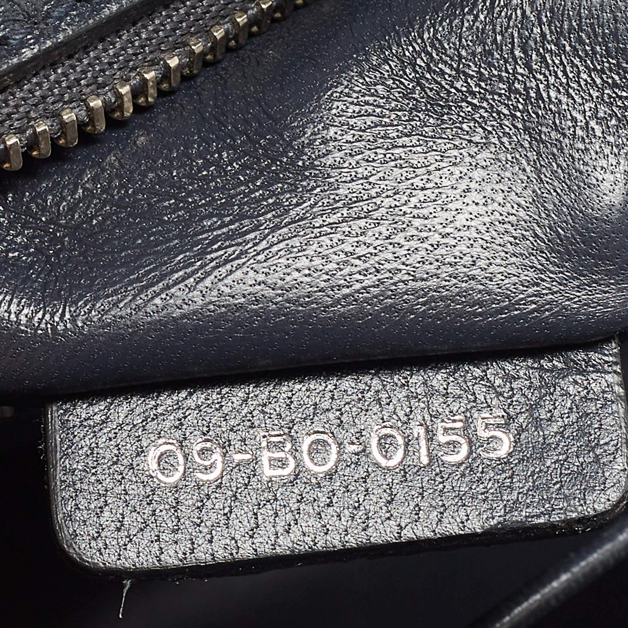 Dior Pink Microcannage Patent and Leather Medium Diorama Flap Shoulder Bag 2