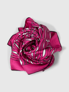 Dior Pink Monogram Square Scarf