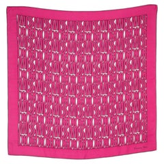 Foulard carré Monogram rose de Dior