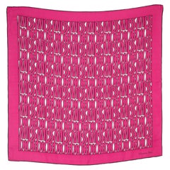 Dior Pink Monogram Square Scarf