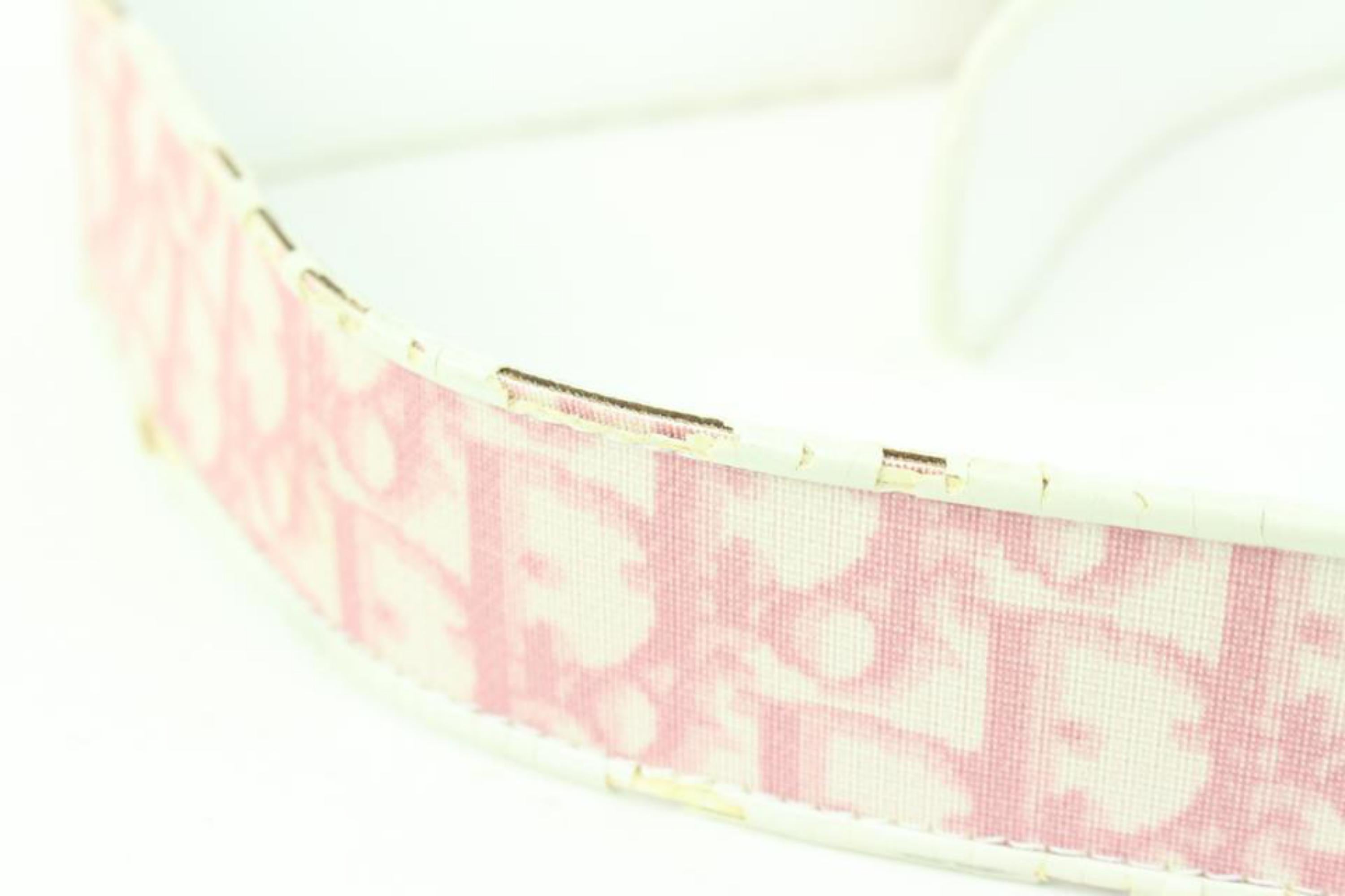 Dior Pink Monogram Trotter Belt s331d31 2