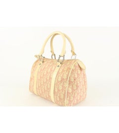 Dior Pink Monogram Trotter Boston Bag 930da20