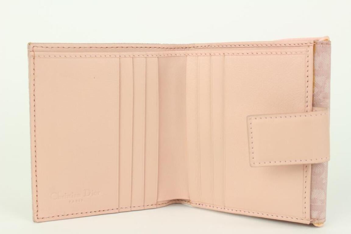 Dior Pink Monogram Trotter Compact Wallet 117da76 3