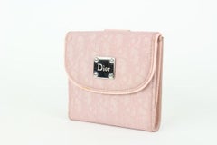 Dior Pink Monogram Trotter Compact Wallet 117da76