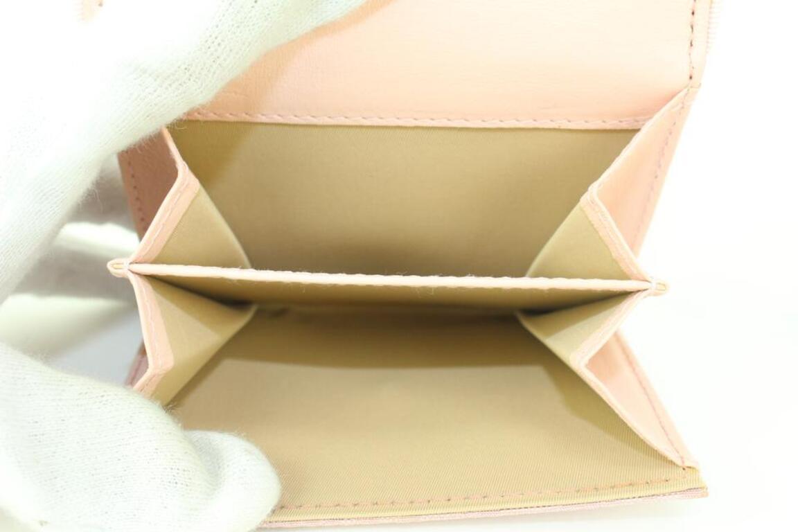 pink dior monogram wallet