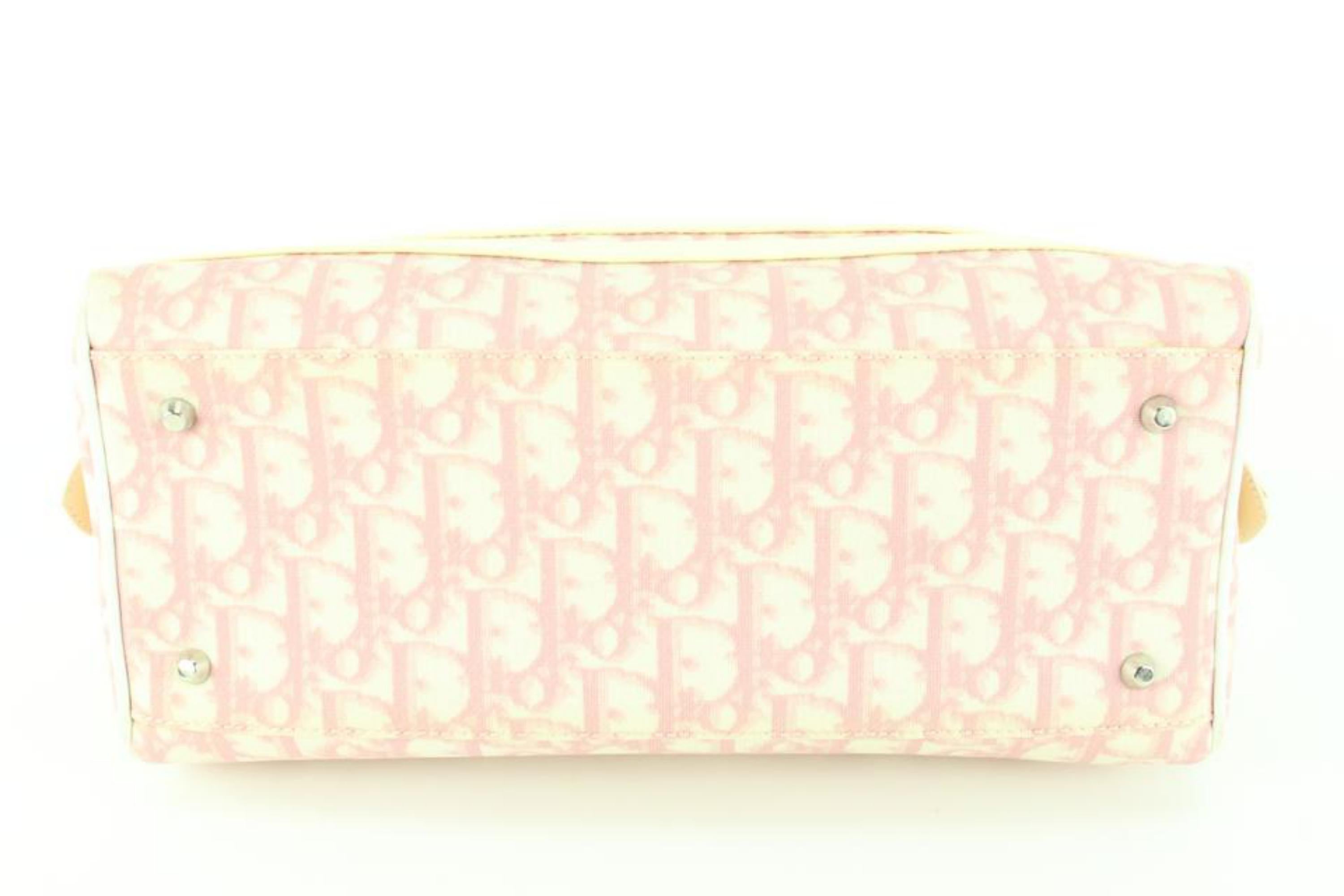Dior Pink Monogram Trotter Girly Boston Bag 89d525s 6