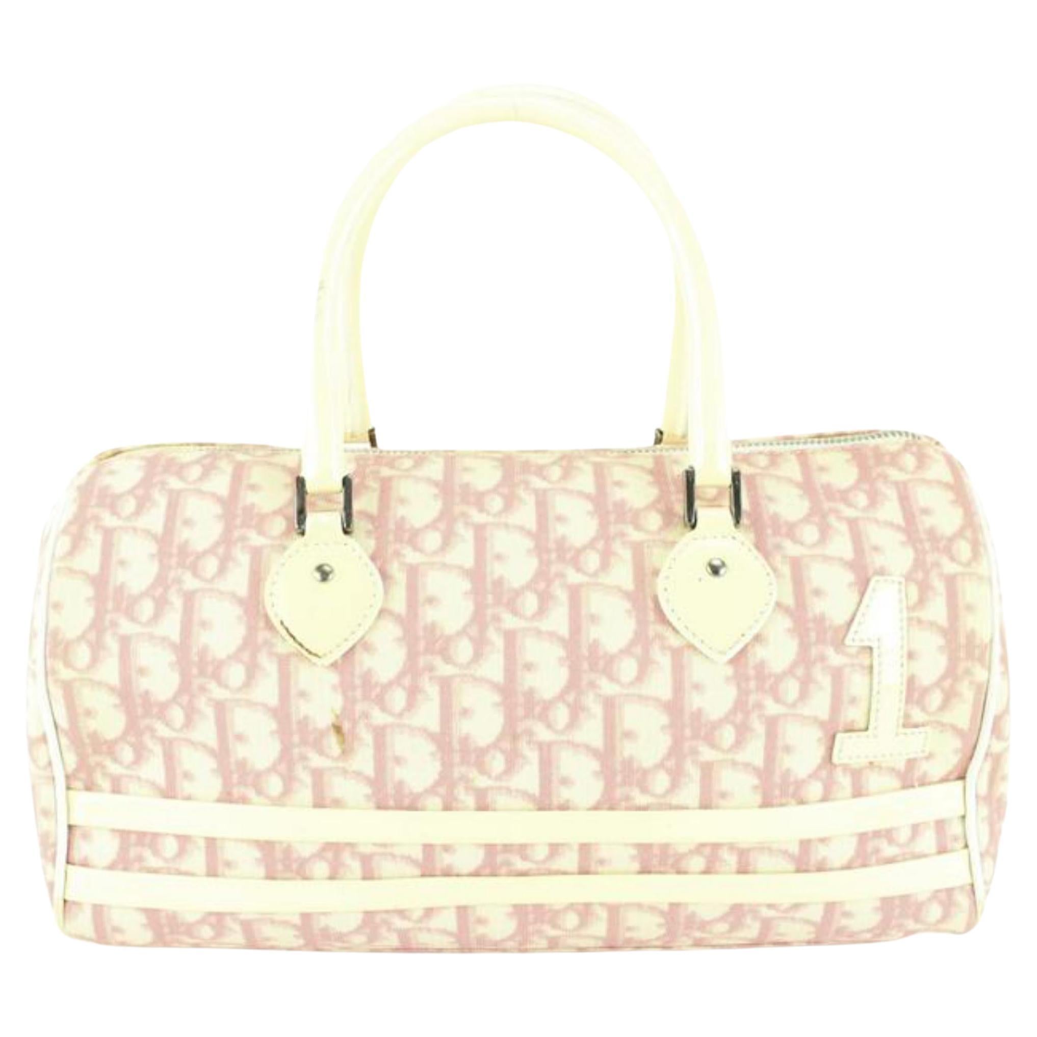 Christian Dior Pink Trotter Boston Bag - For Sale on 1stDibs