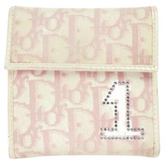 Dior Pink Monogram Trotter Girly Chic Compact 872935 Wallet