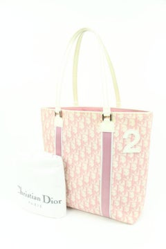 Dior Pink Monogram Trotter No. 2 Shopper Book Tote Upcycle Ready 79d411s