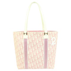 Dior Pink Monogram Trotter No. 2 Shopper Book Tote Upcycle Ready 79d411s