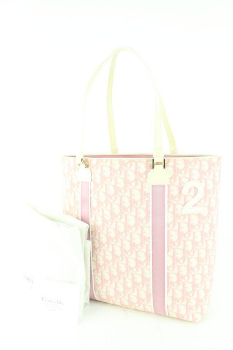 Dior Pink Monogram Trotter No. 2 Shopper Tote Bag 43d62s For Sale at 1stDibs