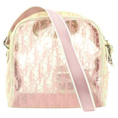 Dior Pink Monogram Trotter Translucent Crossbod Bag Clear 16d131s