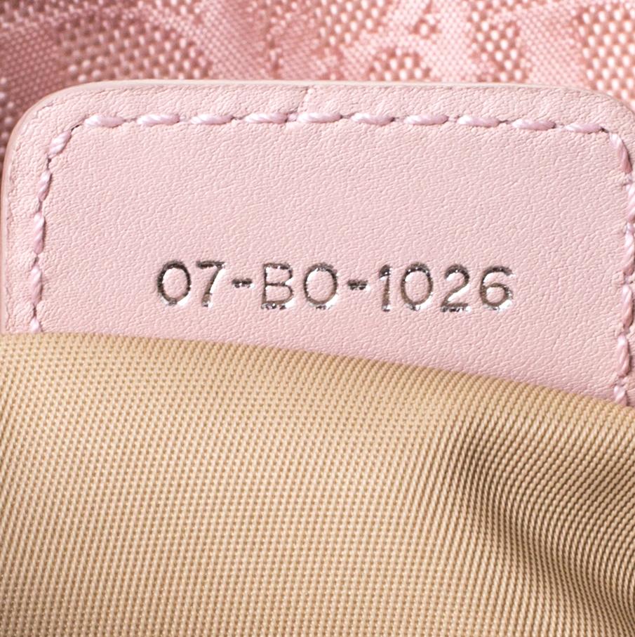 Dior Rosa Oblique Nylon und Leder Lovely Tote 4