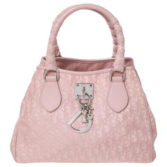 Dior Pink Oblique Nylon and leather Lovely Tote