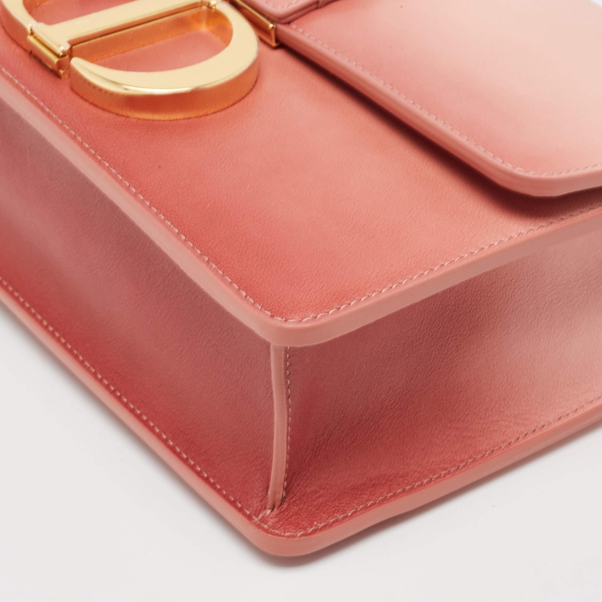 Dior Pink Ombre Leather 30 Montaigne Shoulder Bag 6
