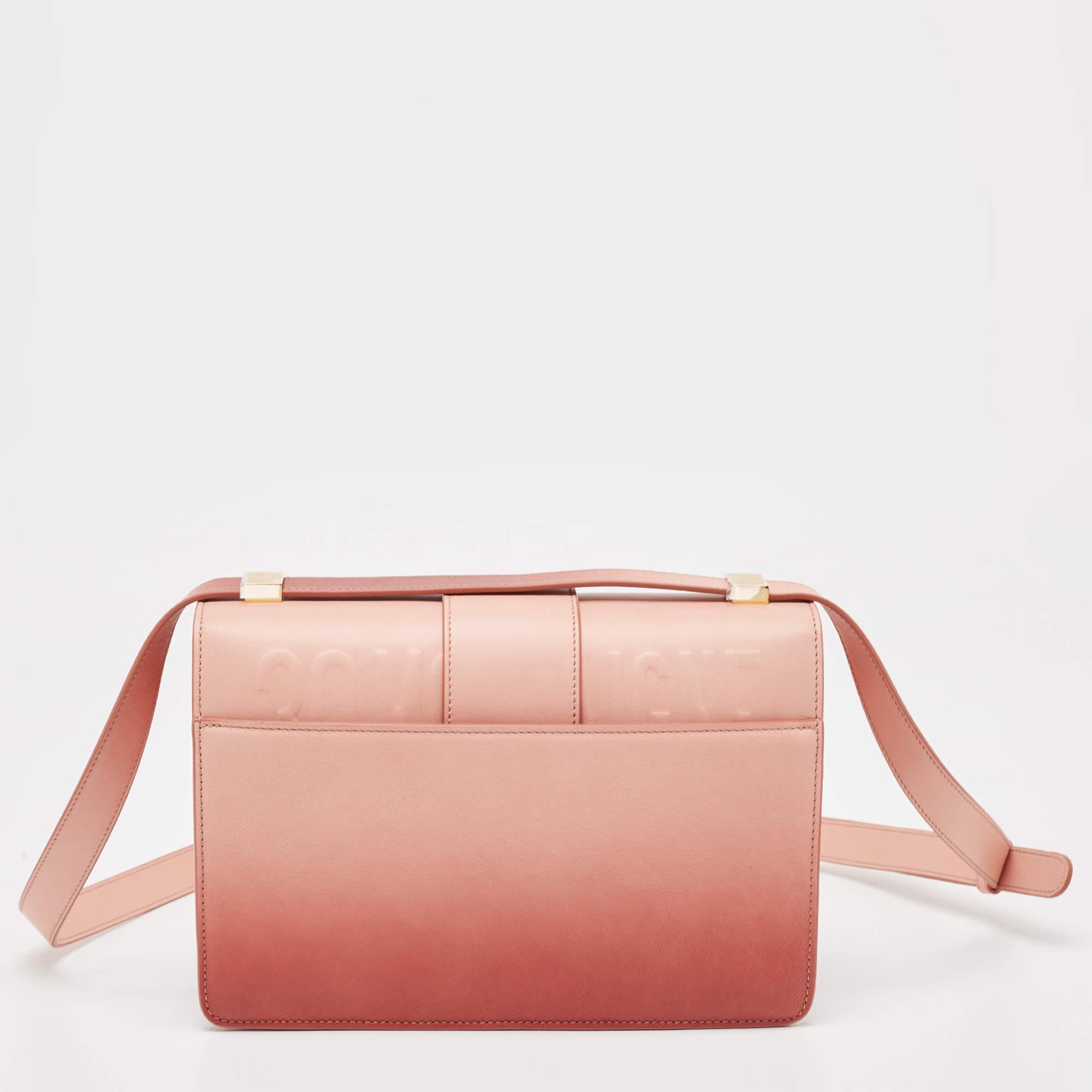 Dior Pink Ombre Leather 30 Montaigne Shoulder Bag 7
