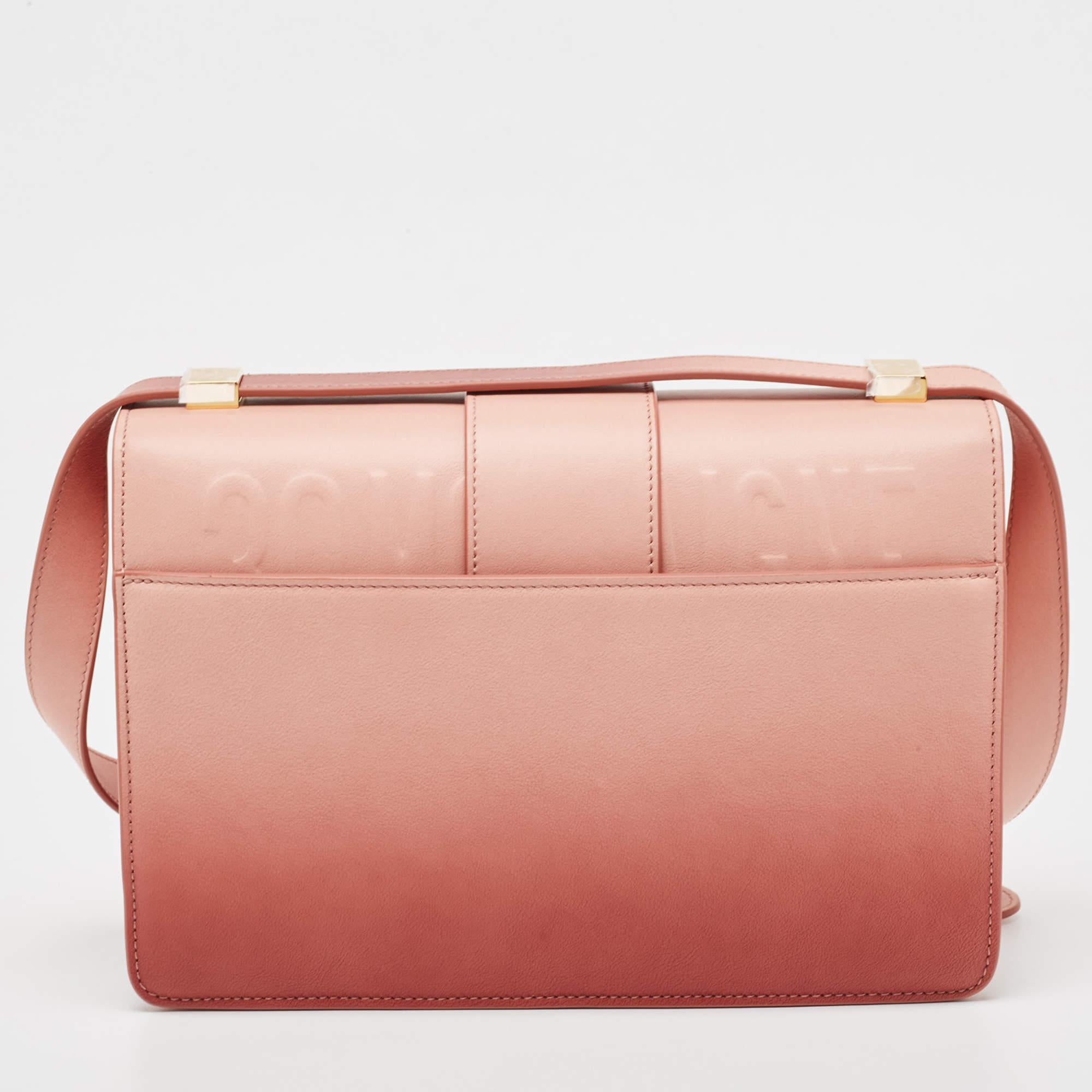 Dior Pink Ombre Leather 30 Montaigne Shoulder Bag 8