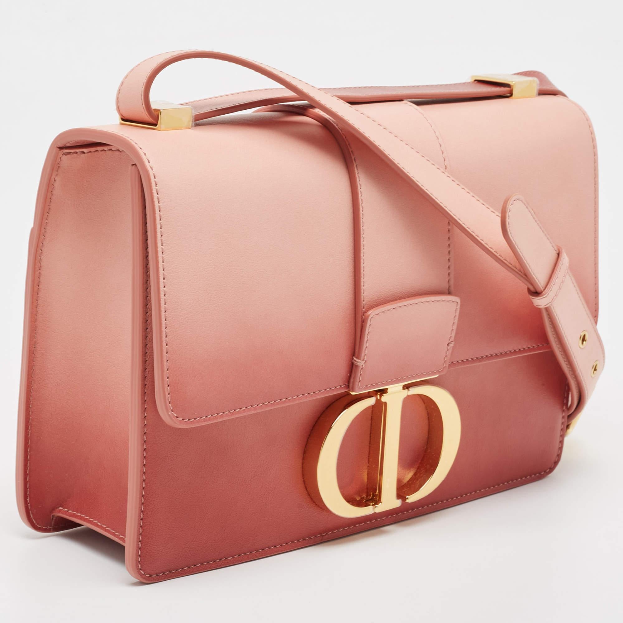 Dior Pink Ombre Leather 30 Montaigne Shoulder Bag 3