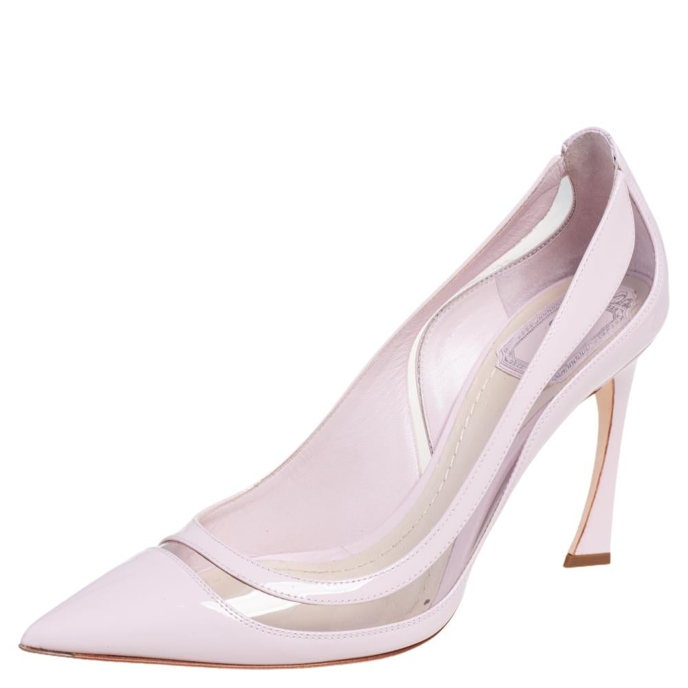 dior clear heels