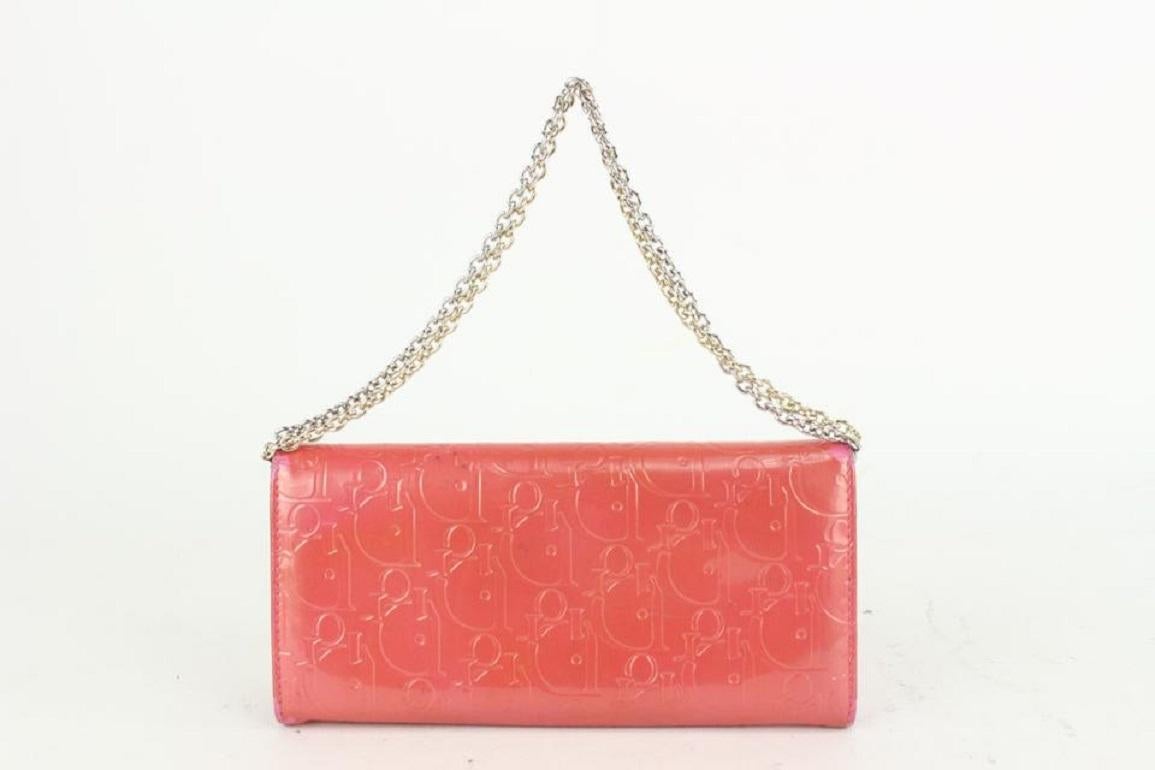 Dior Rosa Lack Trotter Kette Brieftasche 923da97 2