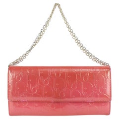 Dior Rosa Lack Trotter Kette Brieftasche 923da97
