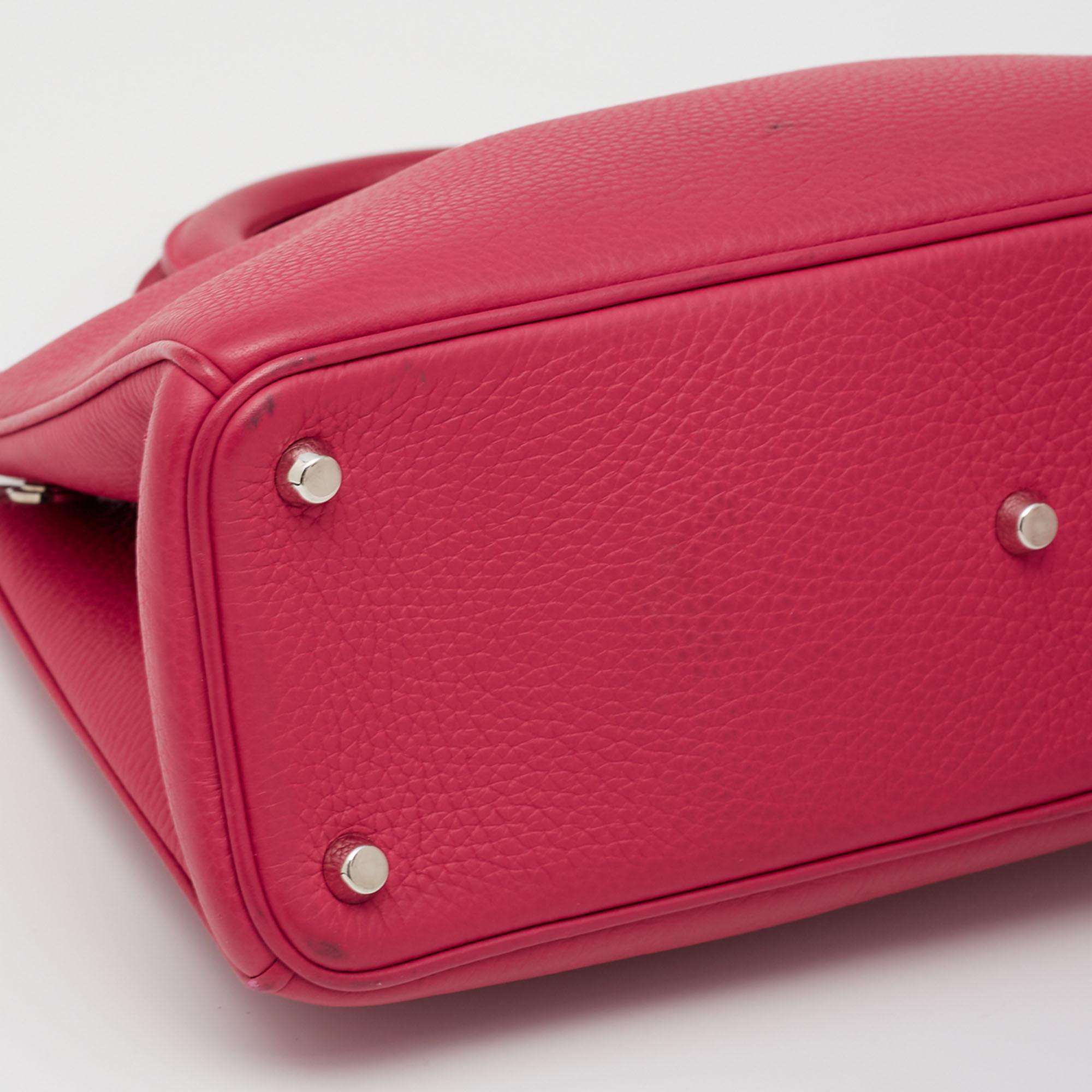 Dior Pink Pebbled Leather Medium Diorissimo Tote 3