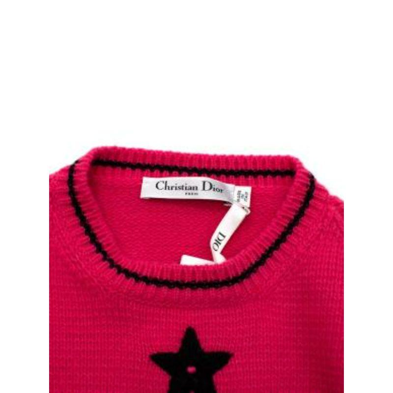 Women's Dior Pink Puff Sleeve Wool & Cashmere Jumper For Sale