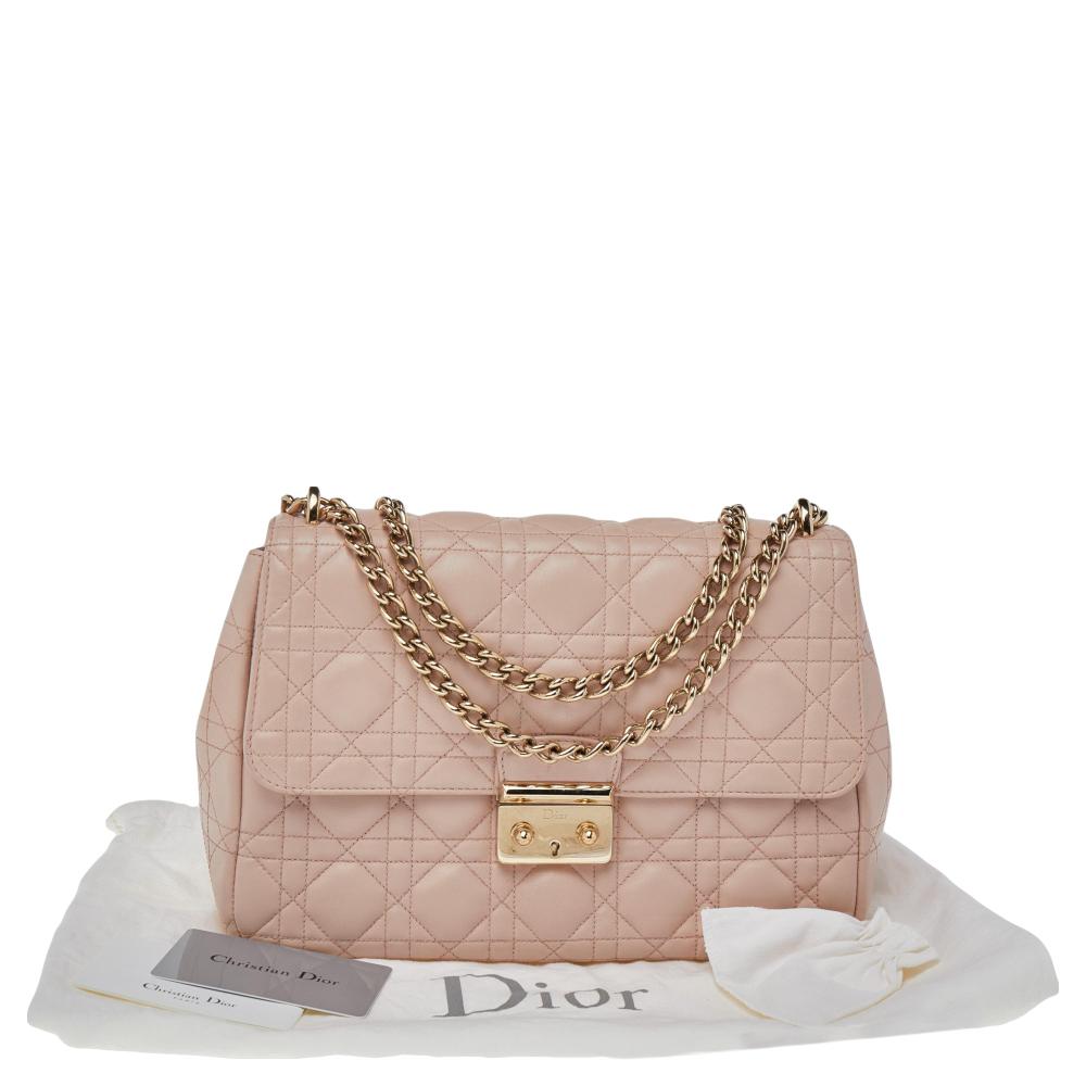Dior Pink Quilted Leather Medium Miss Dior Shoulder Bag 7