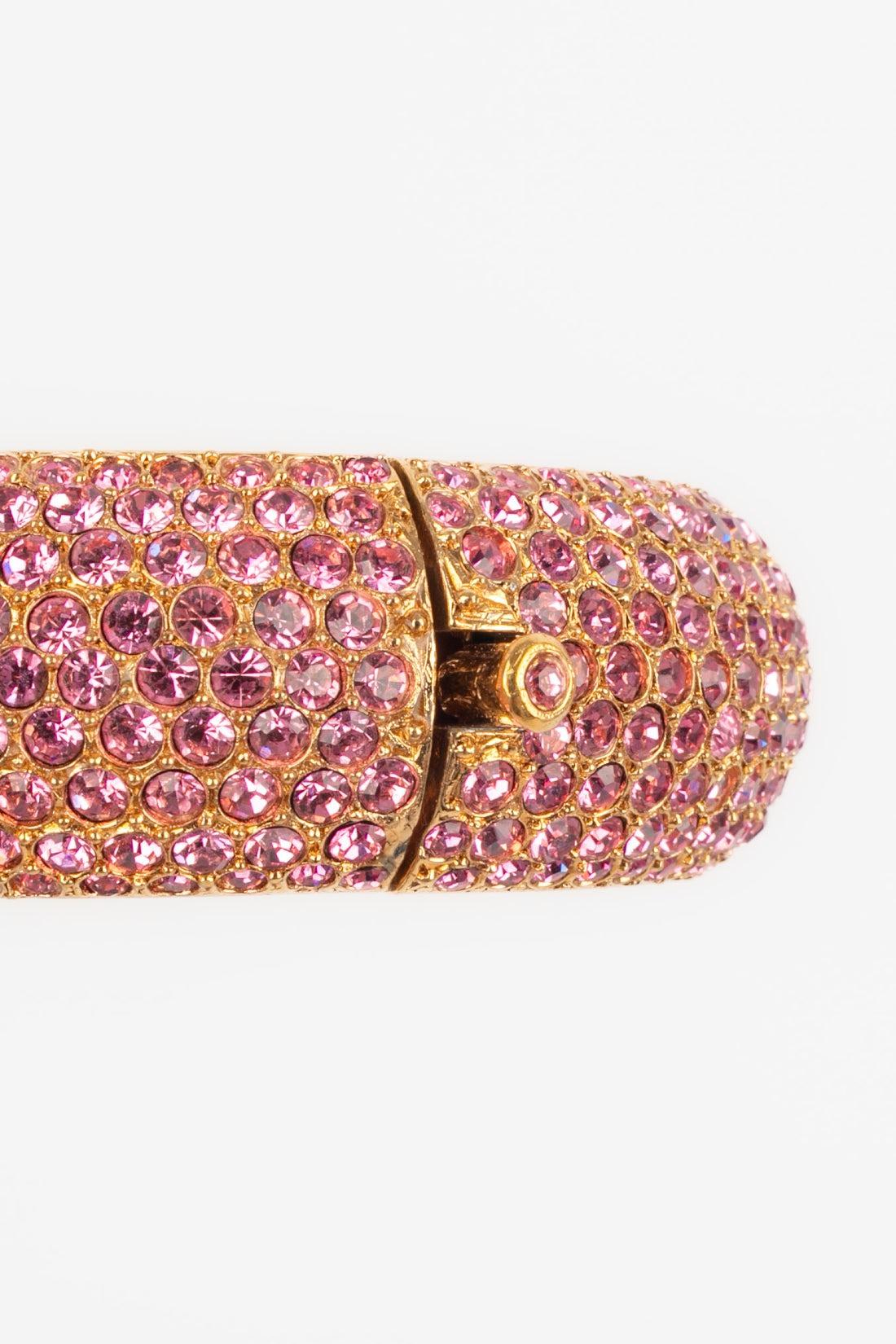 Dior Pink Rhinestones Bracelet 3