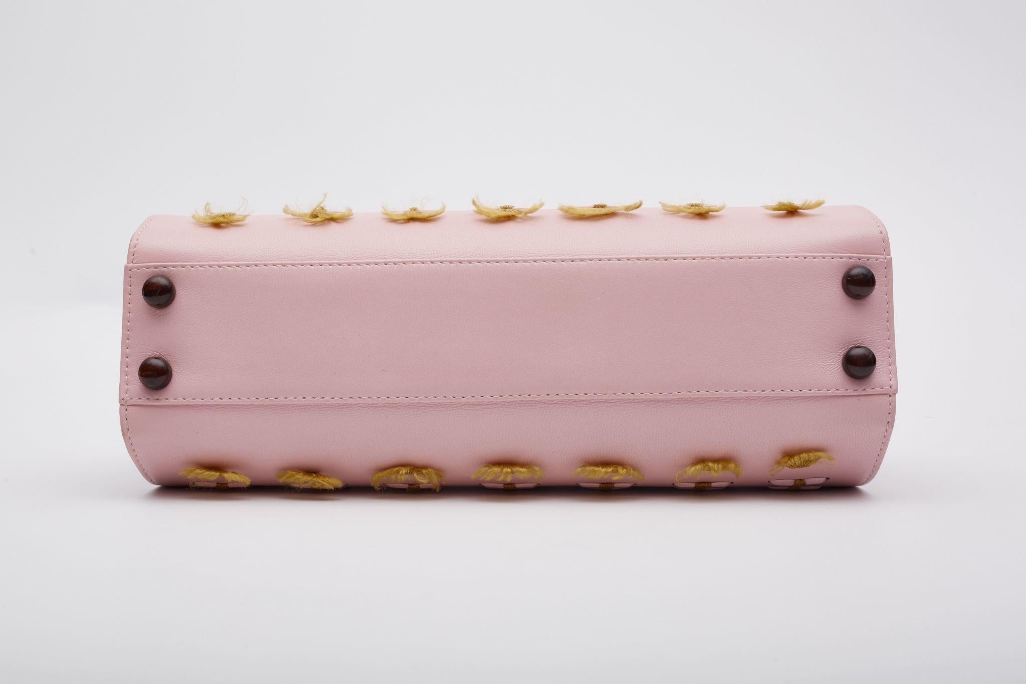 Dior Pink Samourai 1947 Armour Frame Clutch Bag For Sale 1