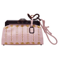 Dior Pink Samourai 1947 Armour Frame Clutch Bag