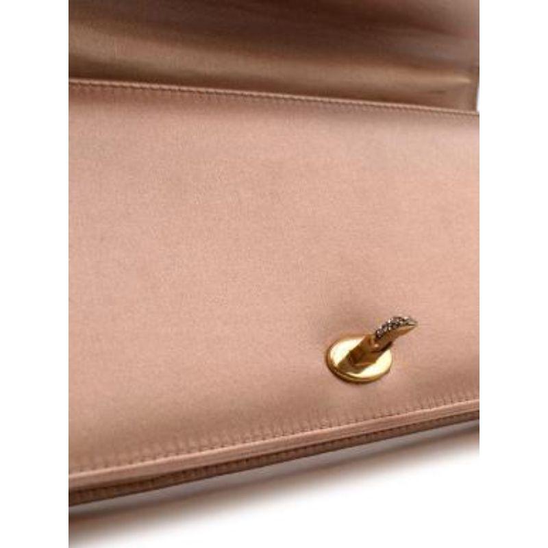 Dior Pink Satin D-Bee Clutch For Sale 3