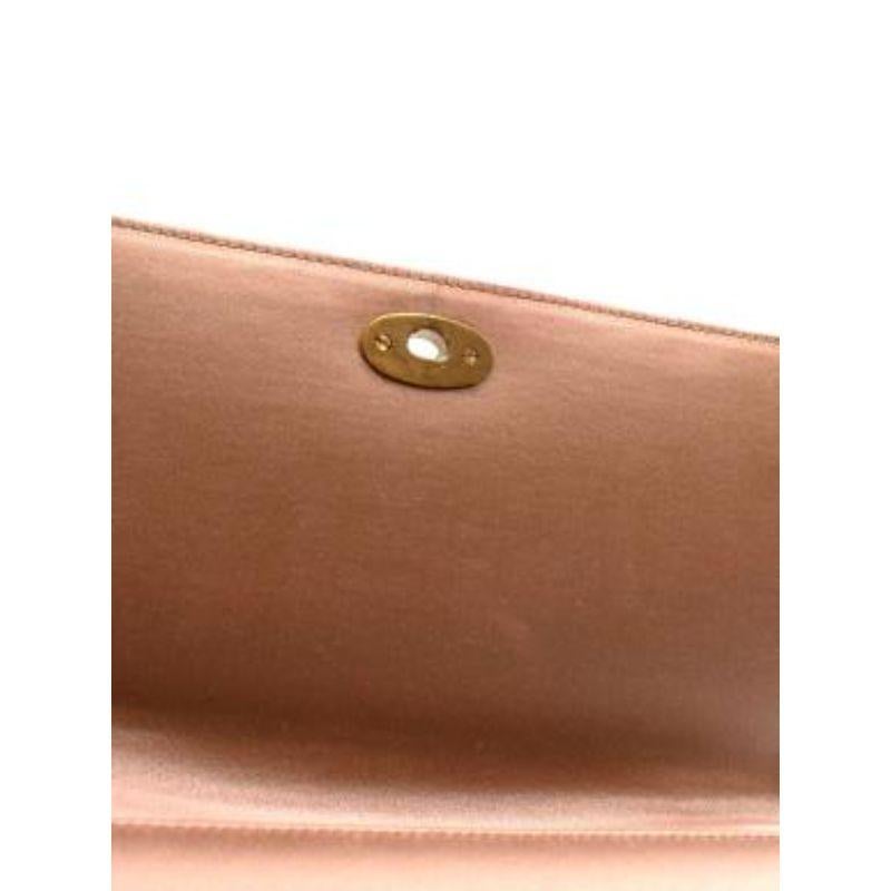 Dior Pink Satin D-Bee Clutch For Sale 2