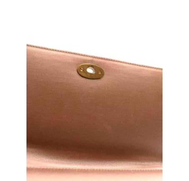 Dior Pink Satin D-Bee Clutch For Sale 5