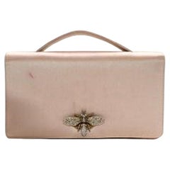 Dior Pink Satin D-Bee Clutch