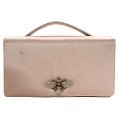 Dior Pink Satin D-Bee Clutch