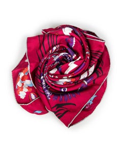 Dior Pink Scenic Rose Printed Scarf
