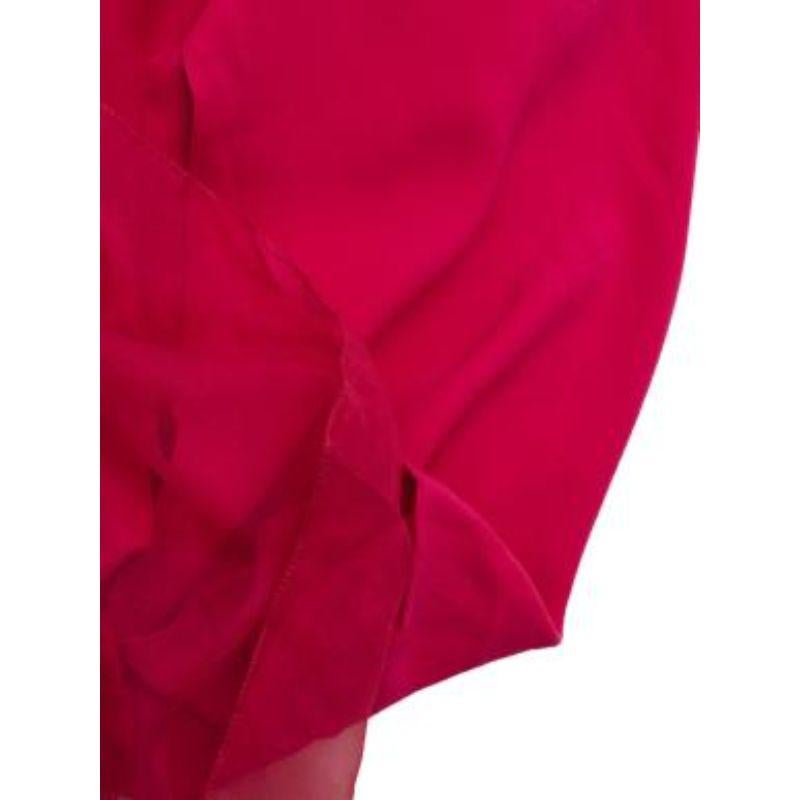 Dior Pink Silk Sleeveless Gown For Sale 6