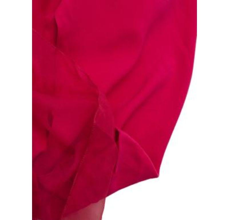 Dior Pink Silk Sleeveless Gown For Sale 6