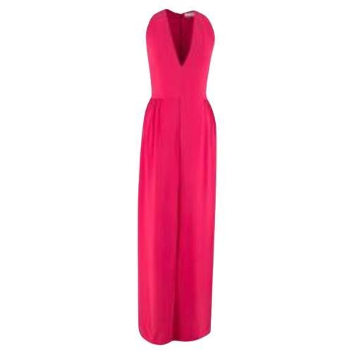 Dior Pink Silk Sleeveless Gown For Sale