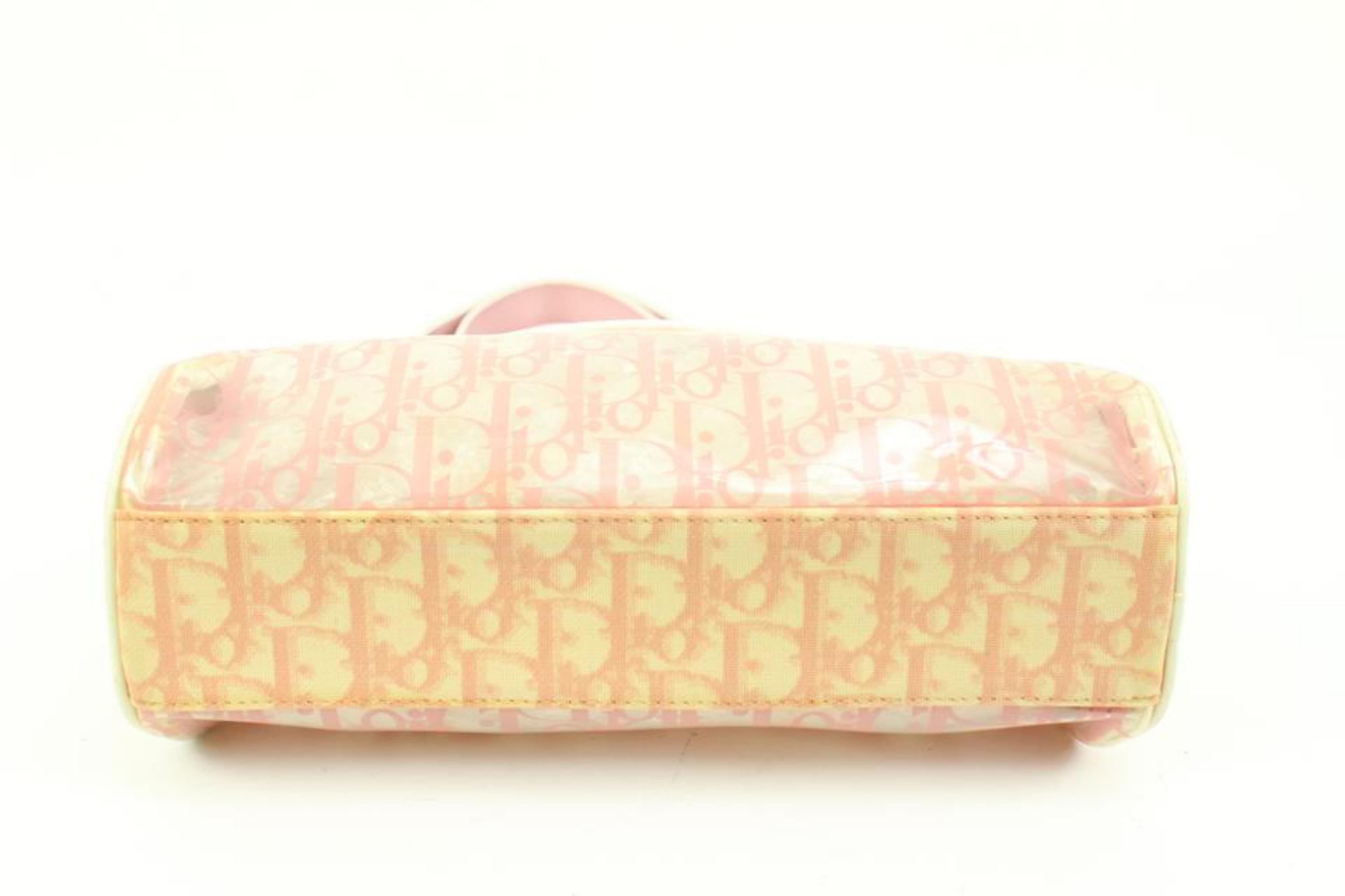 Dior Pink Translucent Monogram Trotter Crossbody Bag  31d413s For Sale 2