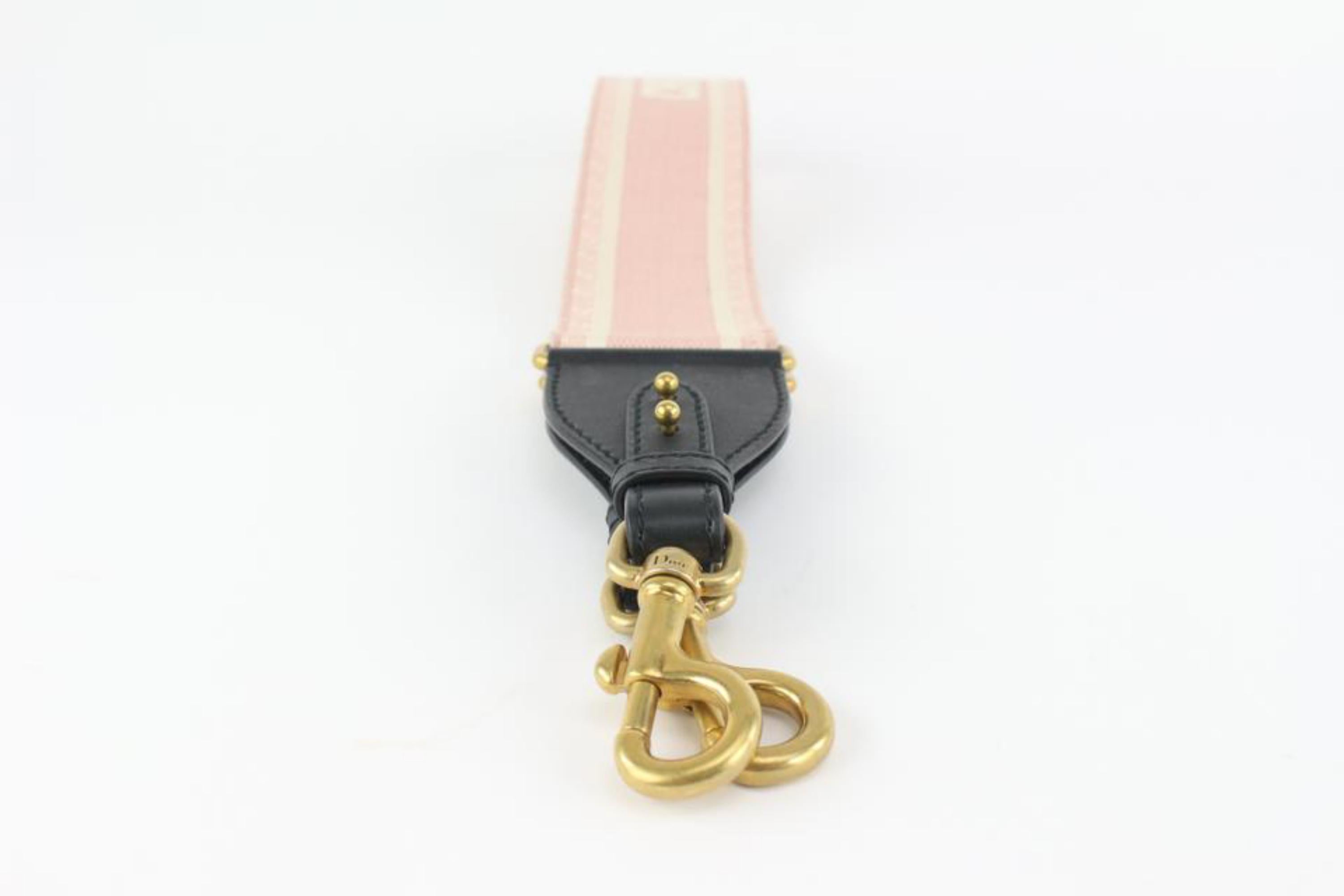 Dior Pink Trotter Embroidered Canvas Shoulder Crossbody Strap 1126d6 For Sale 4