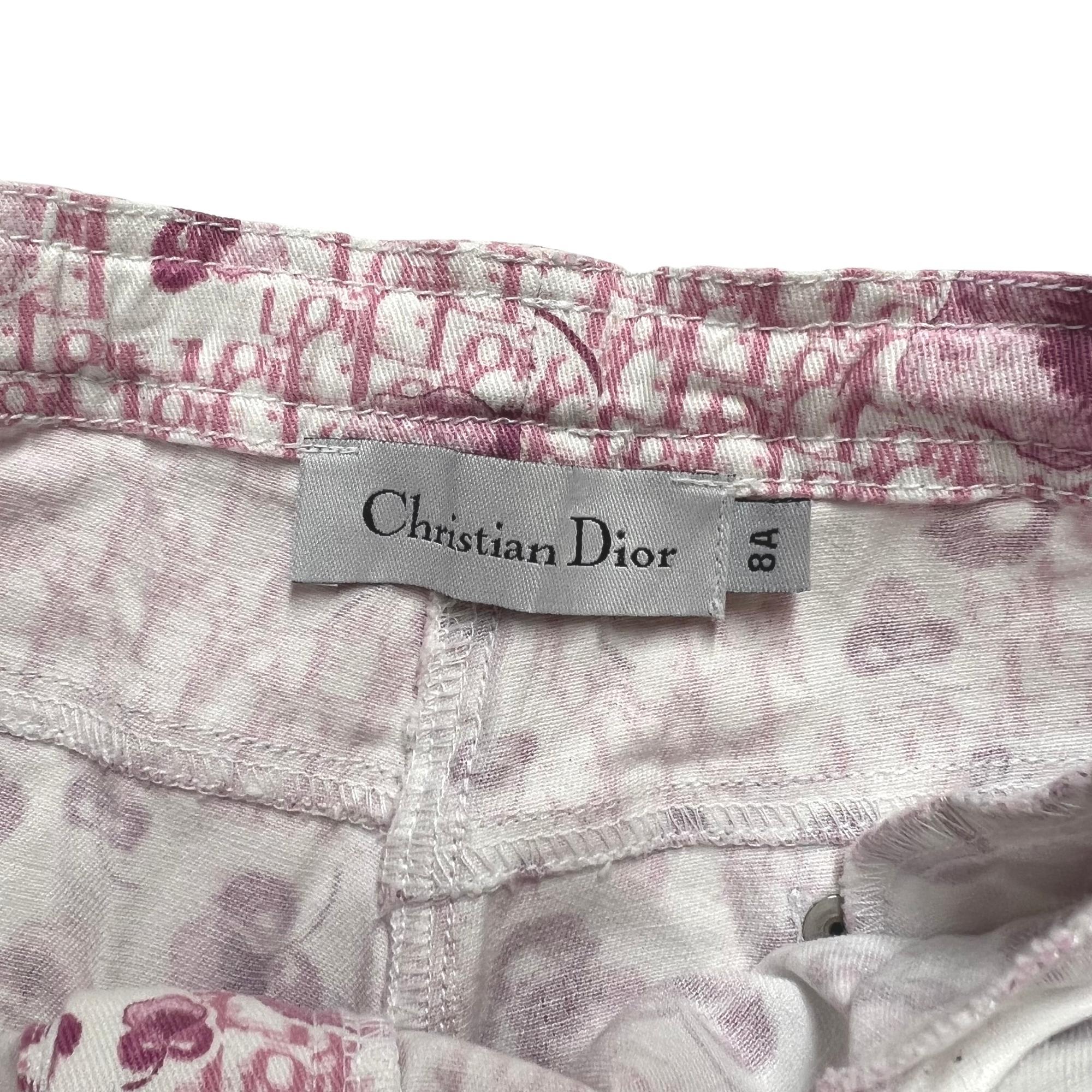 Dior Pink Trotter Galliano 1990s Pants (Size 8A) For Girls In Excellent Condition For Sale In Montreal, Quebec