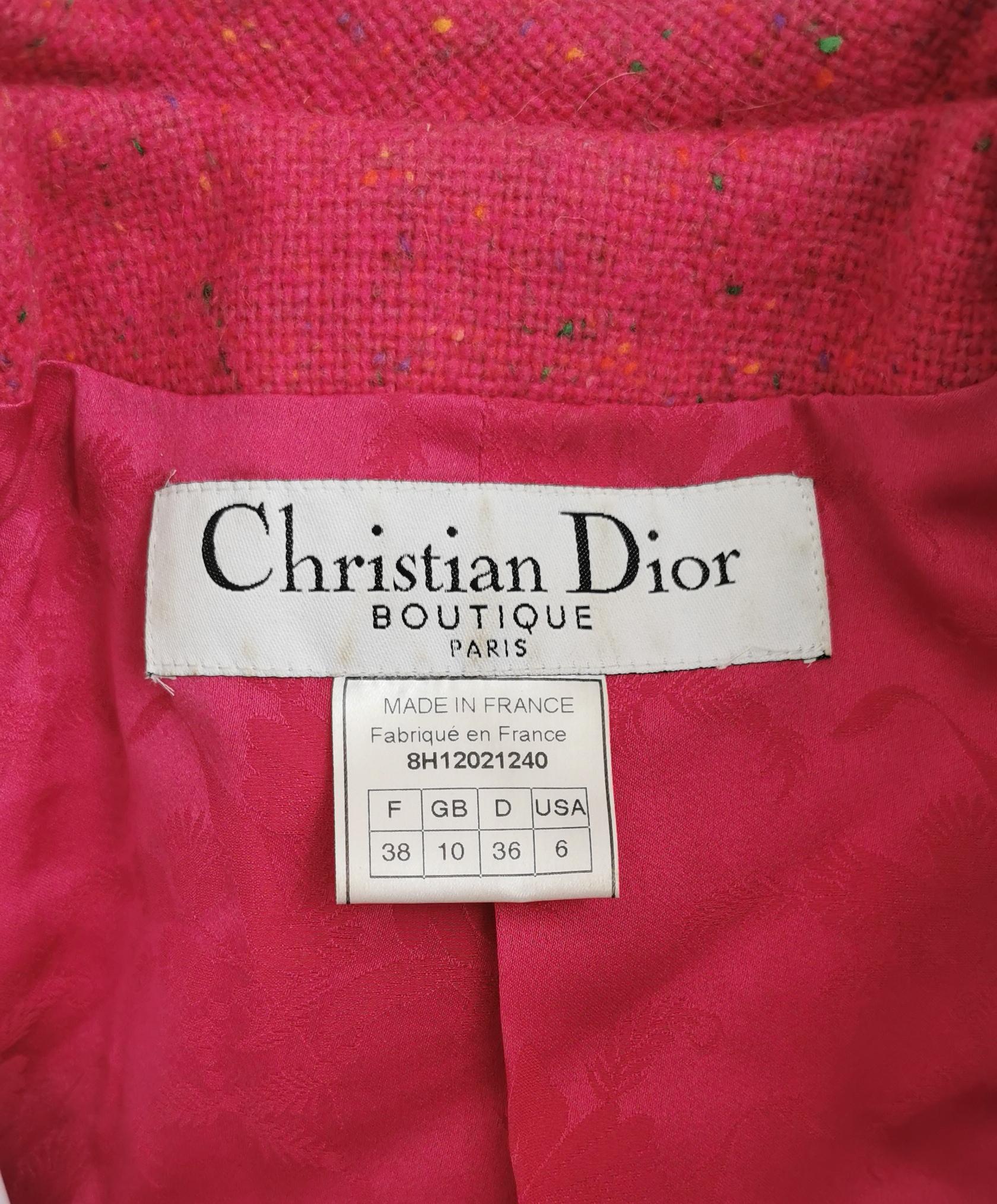 Dior pink tweed runway set, FW 1998 For Sale 2