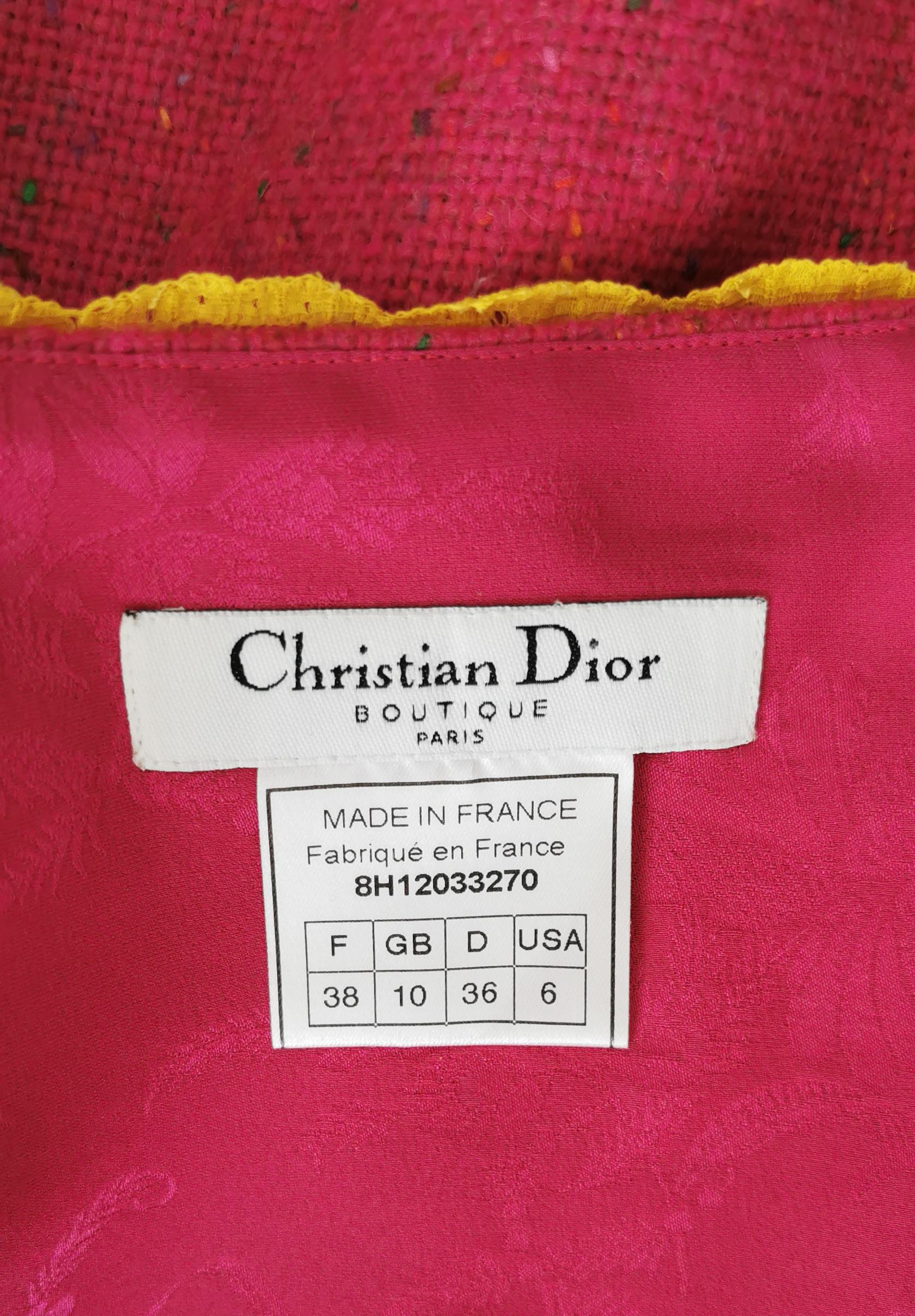 Dior pink tweed runway set, FW 1998 For Sale 3