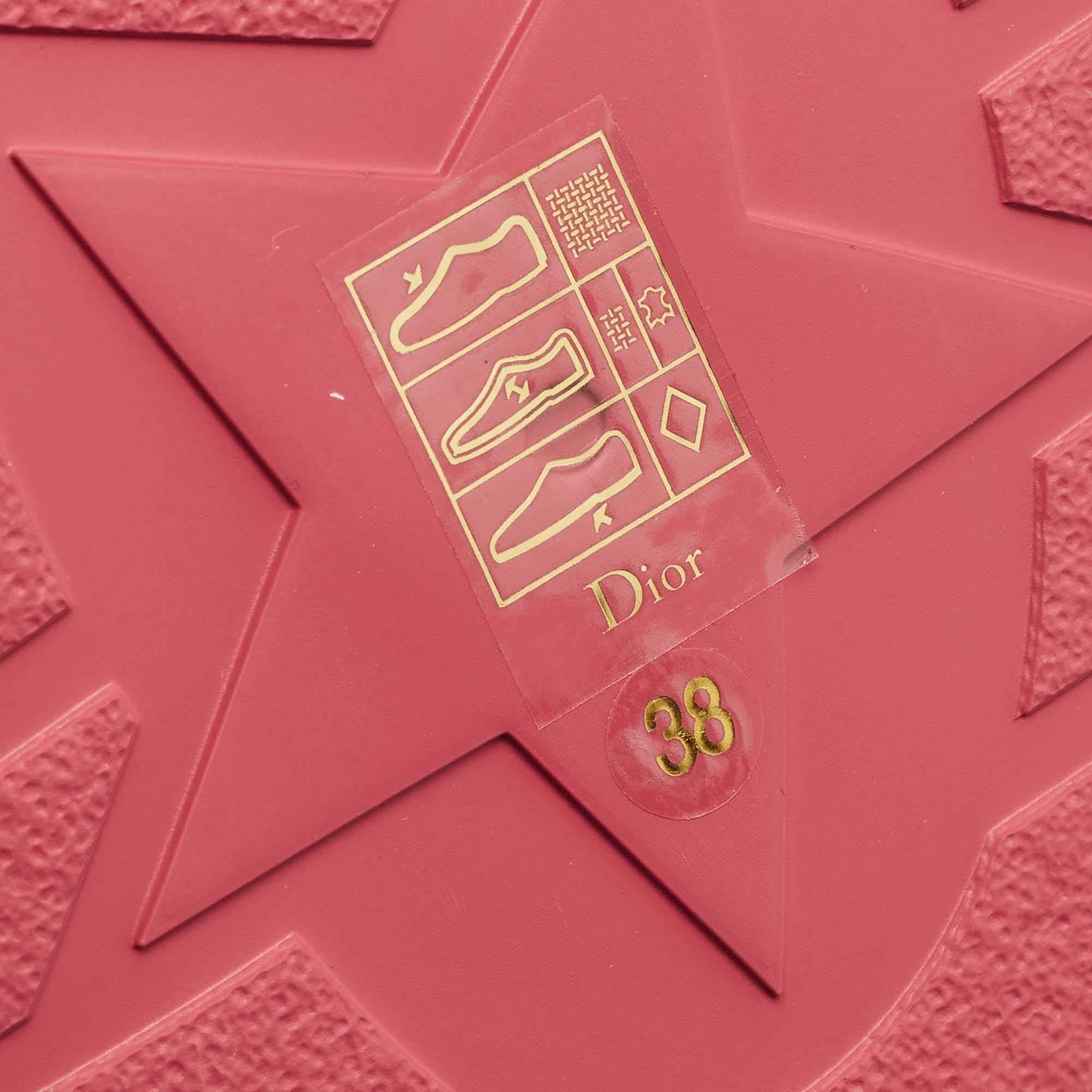 Dior Pink Velvet and Leather Diorsea Thong Flat Slides 2
