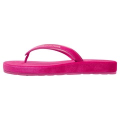 Dior Pink Velvet and Leather Diorsea Thong Flat Slides 